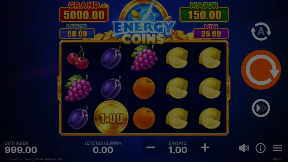 Energy Coins: Hold and Win demo spielen